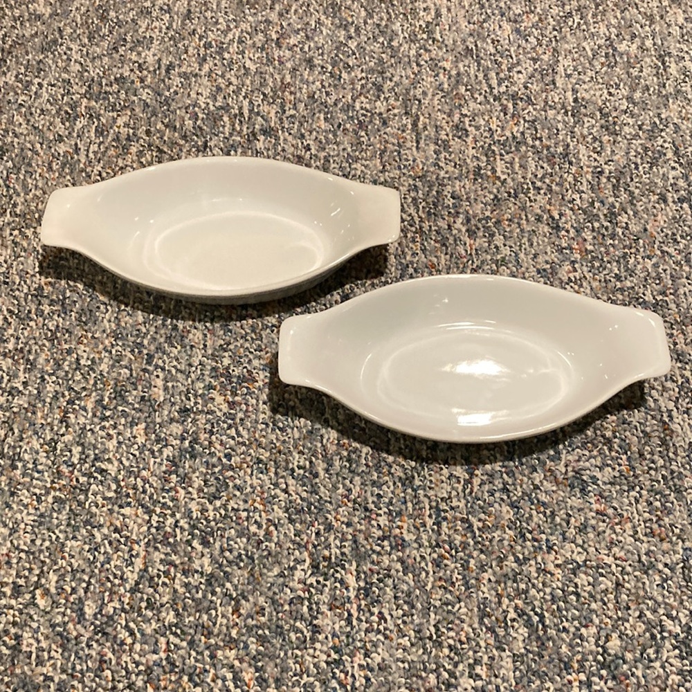 Set of 2 Ceramic Serving Boats-NWOT